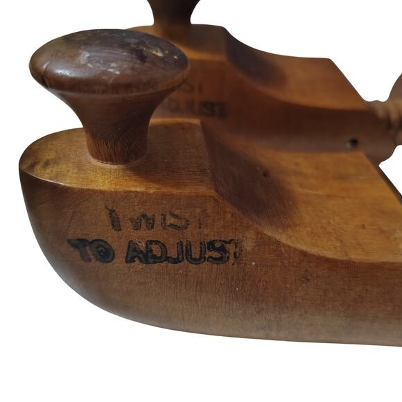 Jones & Vining Adjustable Wood Shoe Tree Stretcher Vintage Accessories SZ 7B - Picture 3 of 6